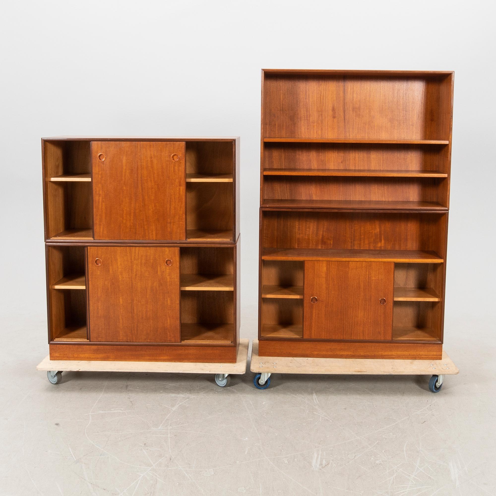 Bookshelf and cabinet from the 1960s.