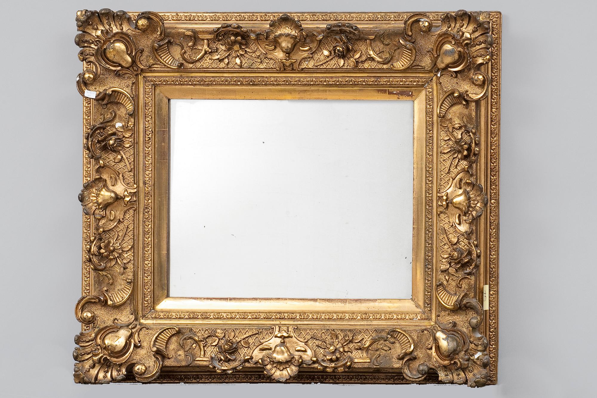 FRAMED MIRROR.