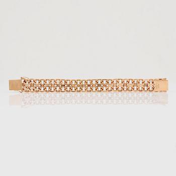 ARMBAND, guld 18K, otydliga svenska stämplar, 1900-tal. Totalt ca 83 gram.