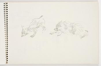 Lotte Laserstein, 3 skissböcker med blyertsteckningar.