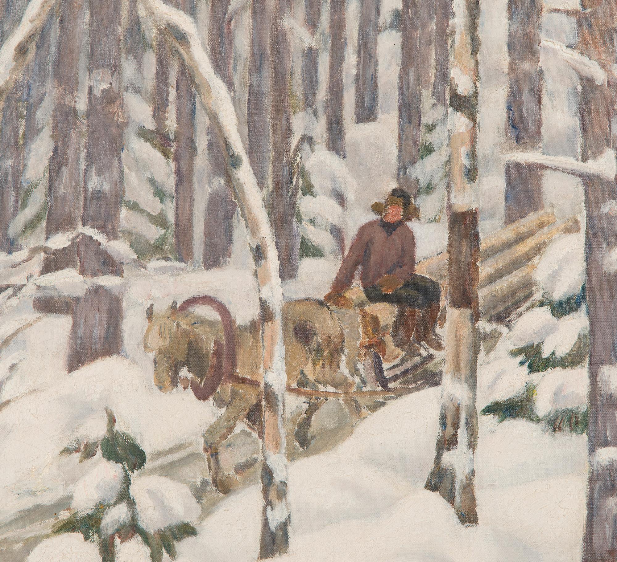 Marcus Collin, Hevoskuljetus metsässä.