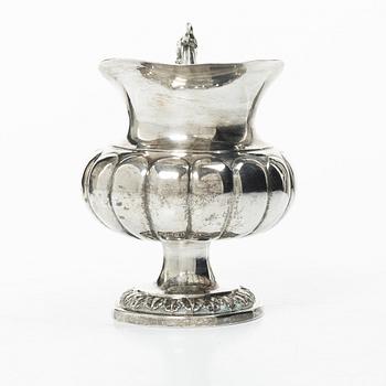 A Swedish silver Empire cream jug, mark of Claes Christian Carlén, Borås 1847.