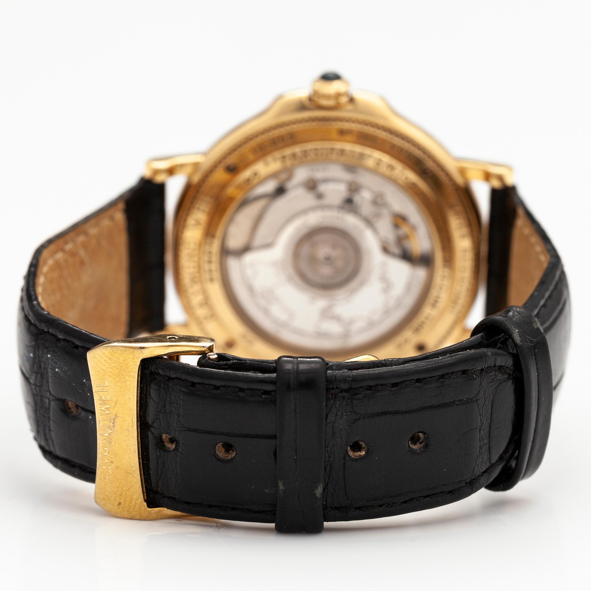 RAYMOND WEIL, Parsifal GMT, wristwatch, 39 mm.