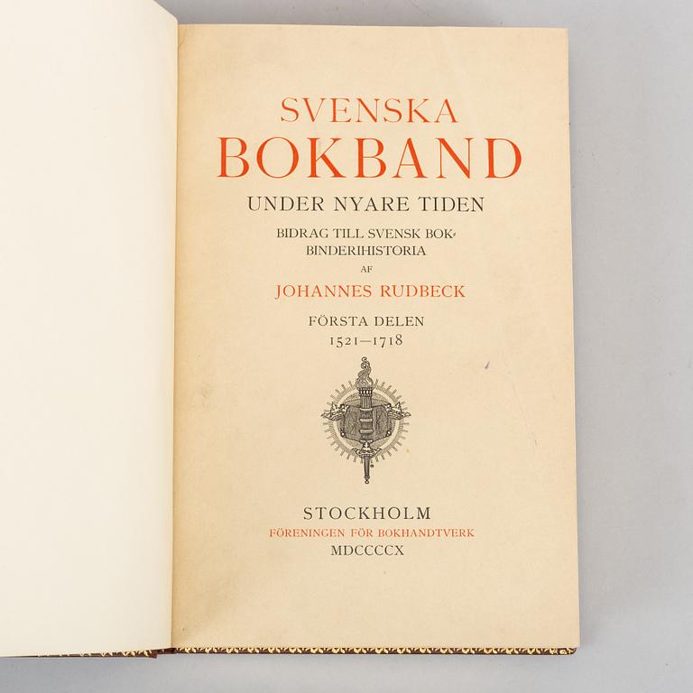 ”Swedish Bookbindings” 1521-1880 in a Luxury Binding.