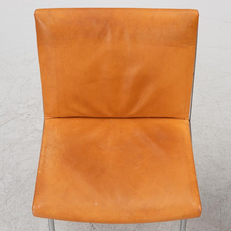 Hans J. Wegner, four 'Kastrup Airport Lounge Chairs'/'Lufthavnstolen', Johannes Hansen, Denmark, 1960s.