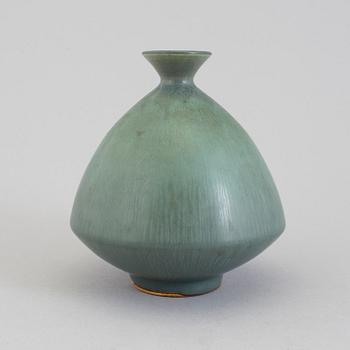 A Berndt Friberg stoneware vase from Gustavsberg studio, signed.