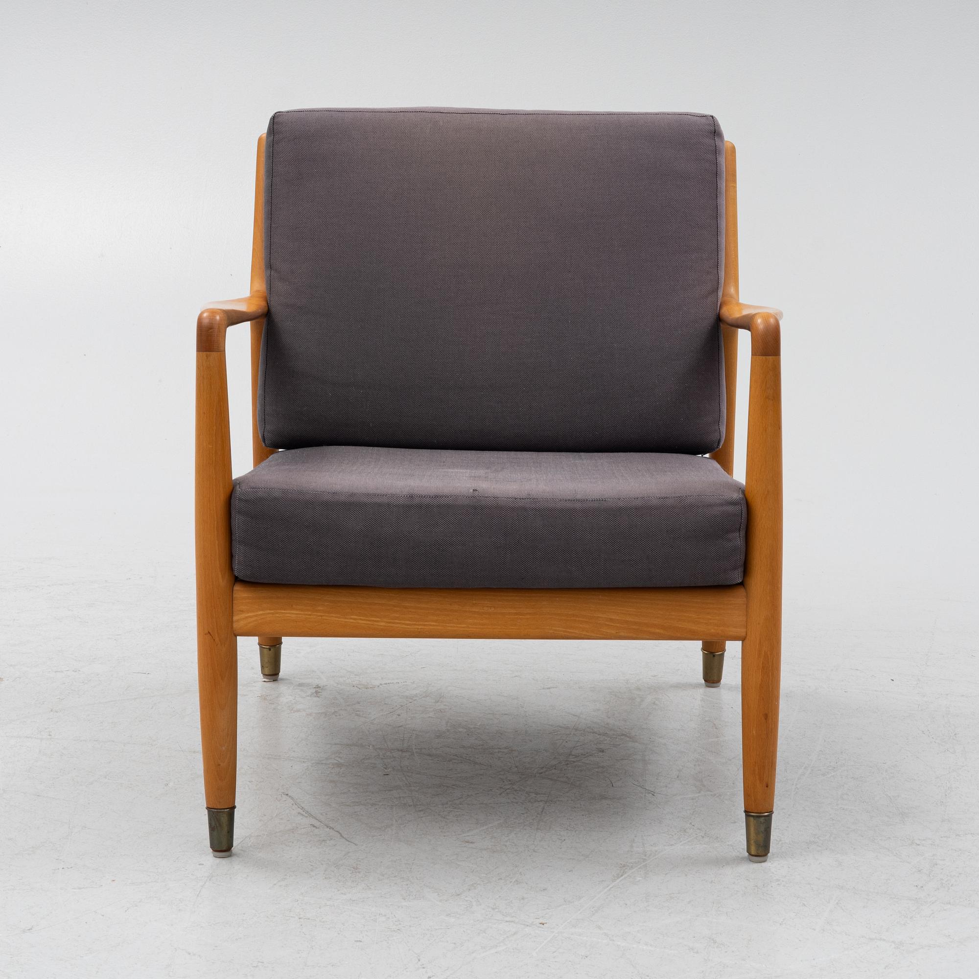 Folke Ohlsson, a beech 'USA-143' armchair, designed in 1953.