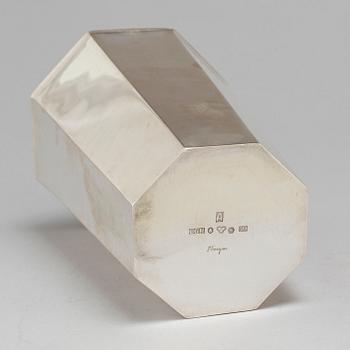 A silver vase by Vera Ferngren for CG Hallberg Stockholm 1961.