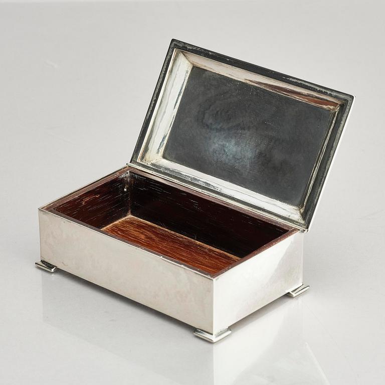 Kay Bojesen, a silver matchbox case, Copenhagen.