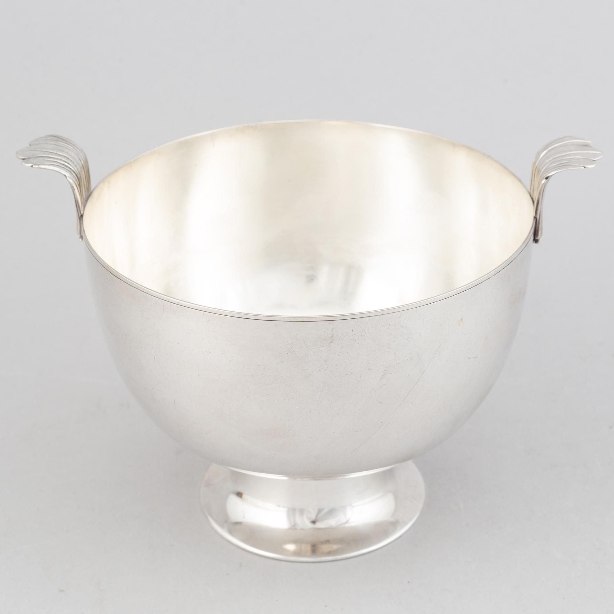 Karl Wojtech, a silver plated bowl, circa 1925.