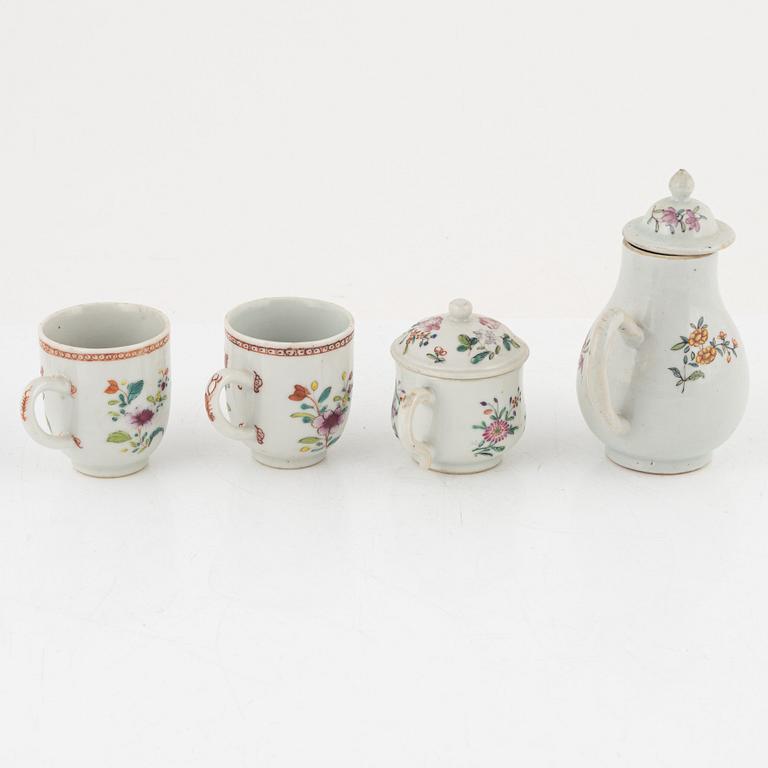 Five Famille Rose porcelain pieces, China, 18th-19th century.