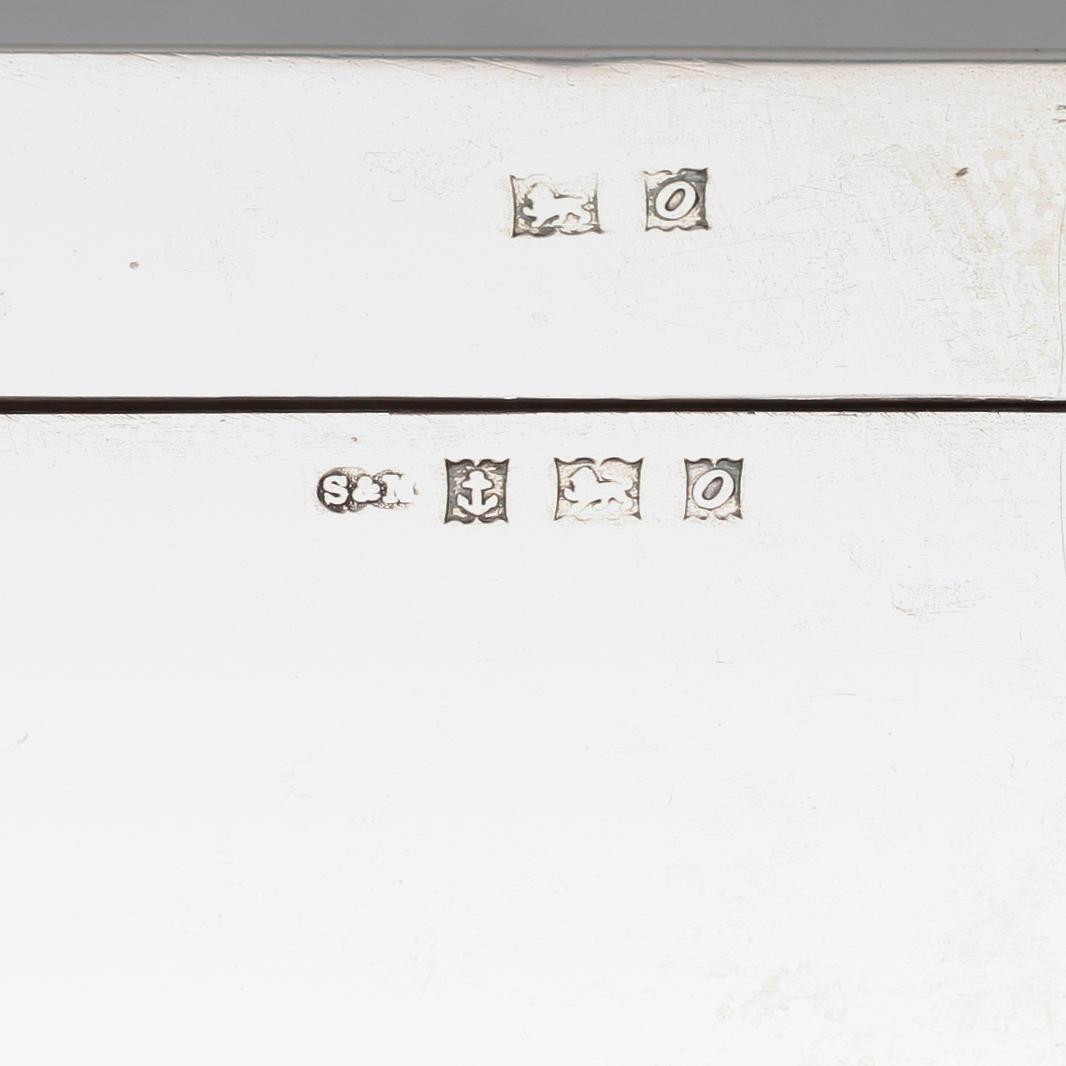 CIGARETTSKRIN, silver, Birmingham 1963.