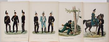 FÄRGLITOGRAFIER, 8 st, sent 1800-tal.