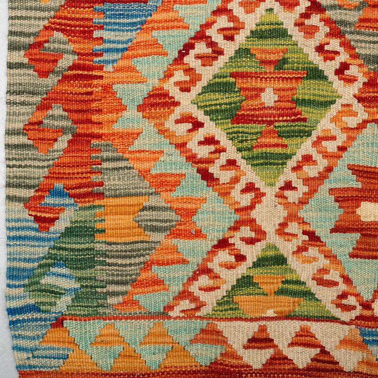 A RUNNER, kilim, around 390 x 77 cm.