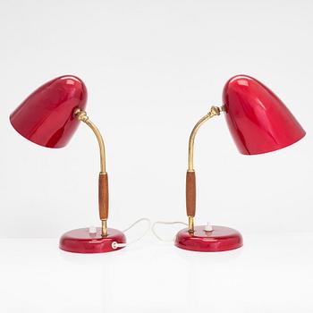 A pair of mid-20th century table lamps, Stockmann, Finland.