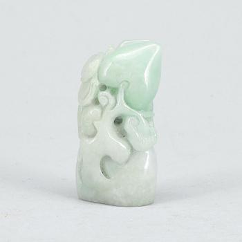FIGUR, nefrit, Kina, 1900-tal.