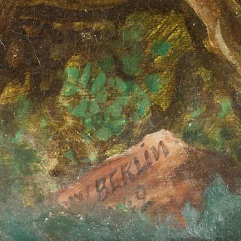 PEHR GUSTAF VON HEIDEKEN, kopia efter, olja på duk, bär sign Berlin resp otydlig datering. 1800-tal.