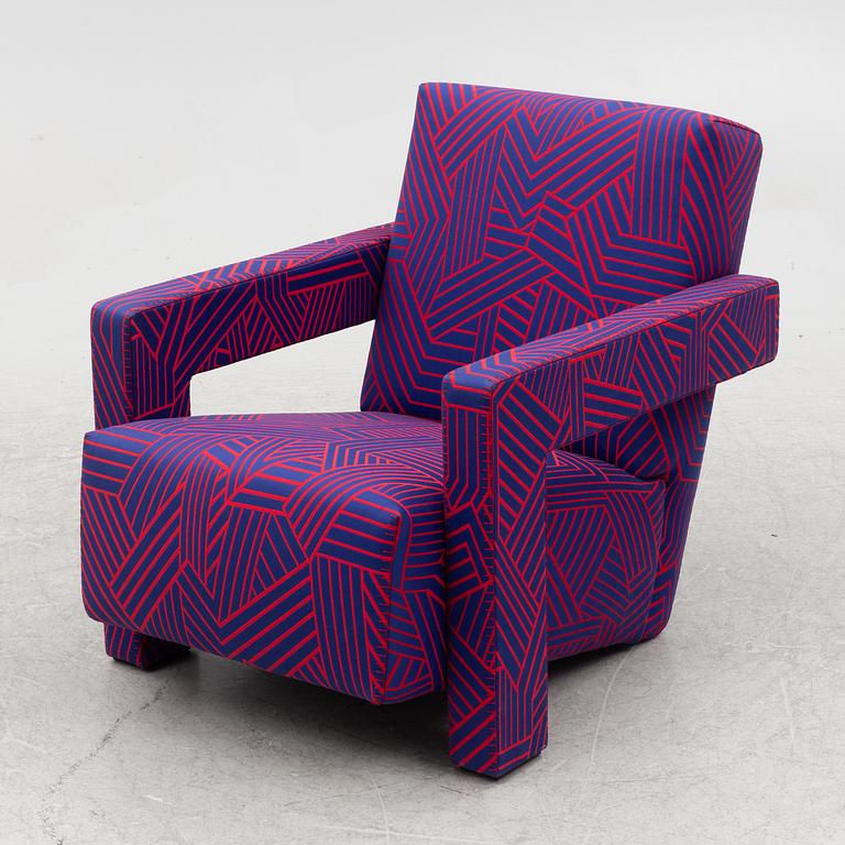 Gerrit Rietveld, a '637 Utrecht Limited Edition' easy chair, Cassina, Italy.