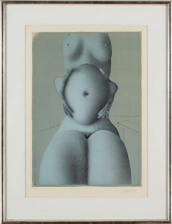 PAUL WUNDERLICH, färglitografi, signerad, ea-upplaga.