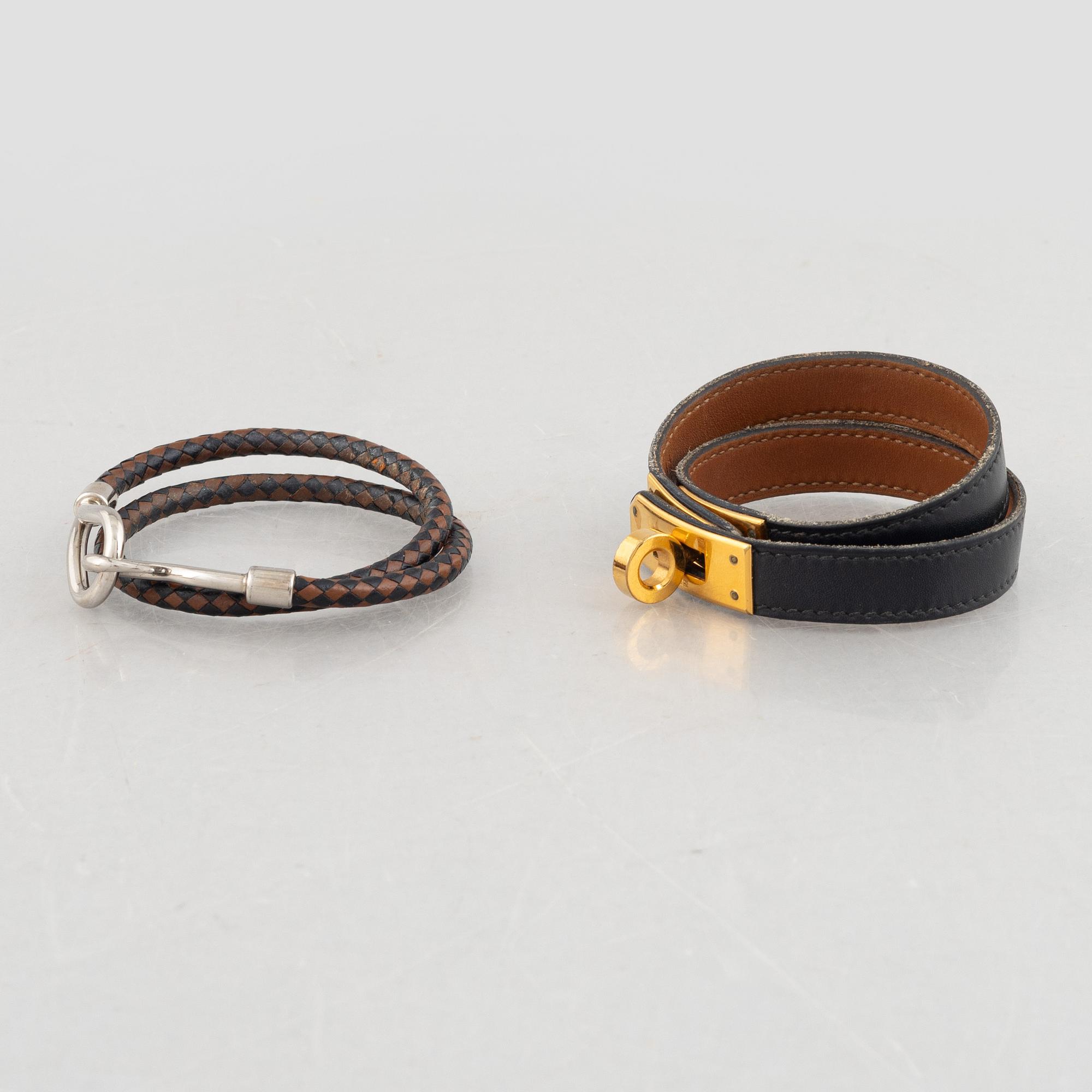 Hermès, two bracelets, including 'Kelly Double Tour', 2008.