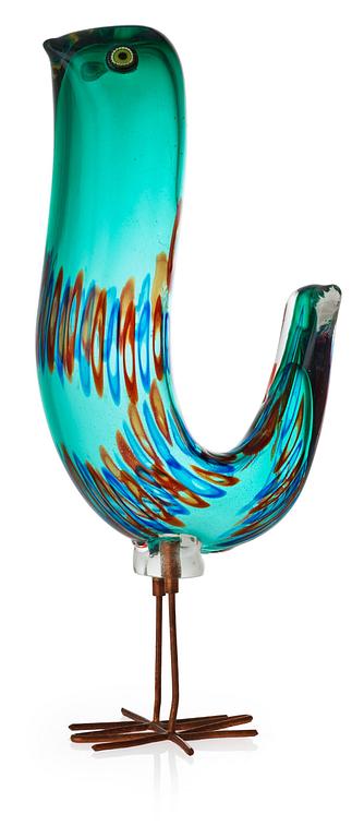 An Alessandro Pianon 'Pulcino' glass figure of a bird, Vistosi, Italy, 1960's.