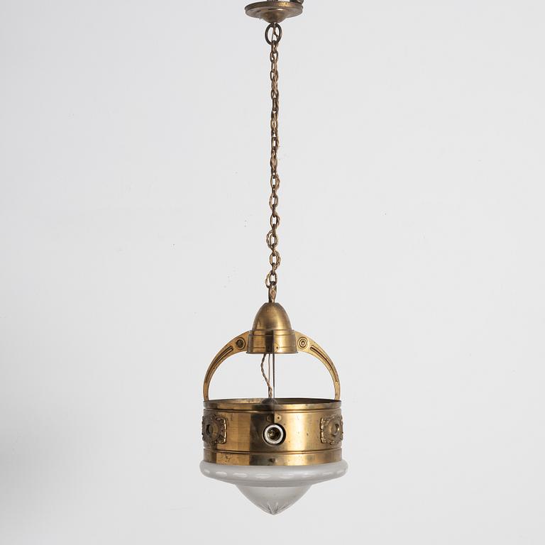 Taklampa, jugend, tidigt 1900-tal.