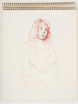 Lotte Laserstein, Sketchbook with approximately 42 drawings, of which 1 is signed.