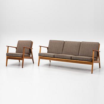 A teak sofa and easy chair, 'Esbjerg', IKEA, 1950-60s.