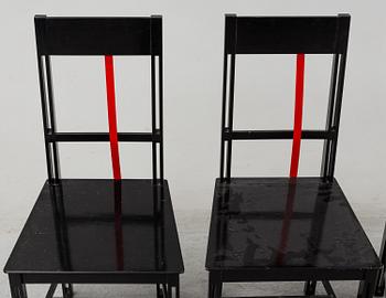 BJÖRN ALGE, four 'Frame' chairs, 1980's.