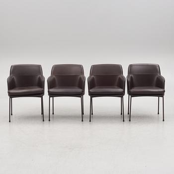 Claesson Koivisto Rune, four 'Montevideo' armchairs, Tacchini, Italy.
