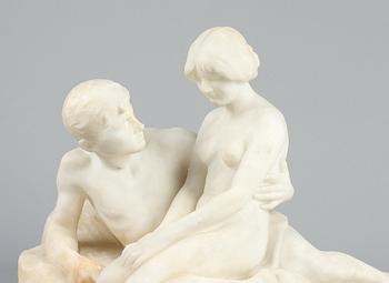 STEPHAN SINDING, skulptur, marmor, sign.