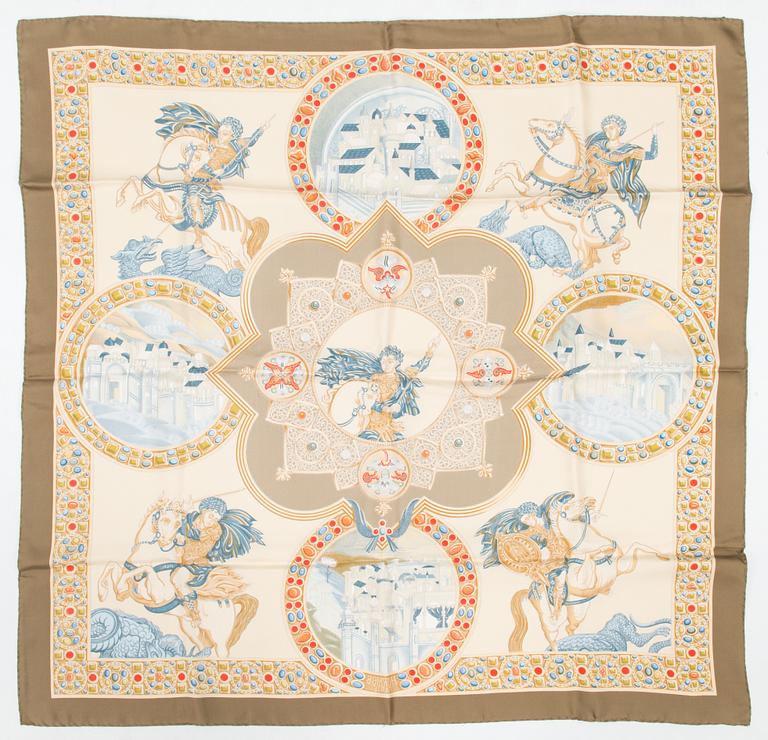 Hermès, "Le Triomphe du Paladin", scarf.