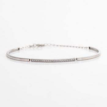 Bracelet, 8/8-cut diamonds, 14K white gold.