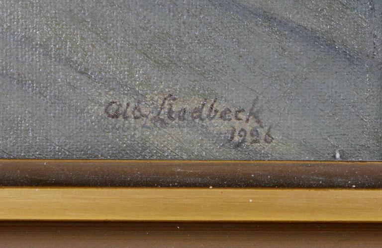 LIEDBECK, ALFRED, olja på duk, sign o dat 1936.