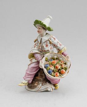 FIGUR, porslin, sannolikt Höchst, 1900-tal.