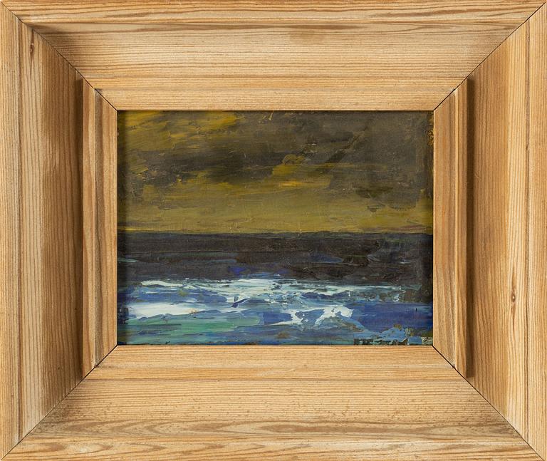 Christer Strömholm, olja på pannå, signerad och daterad -44.