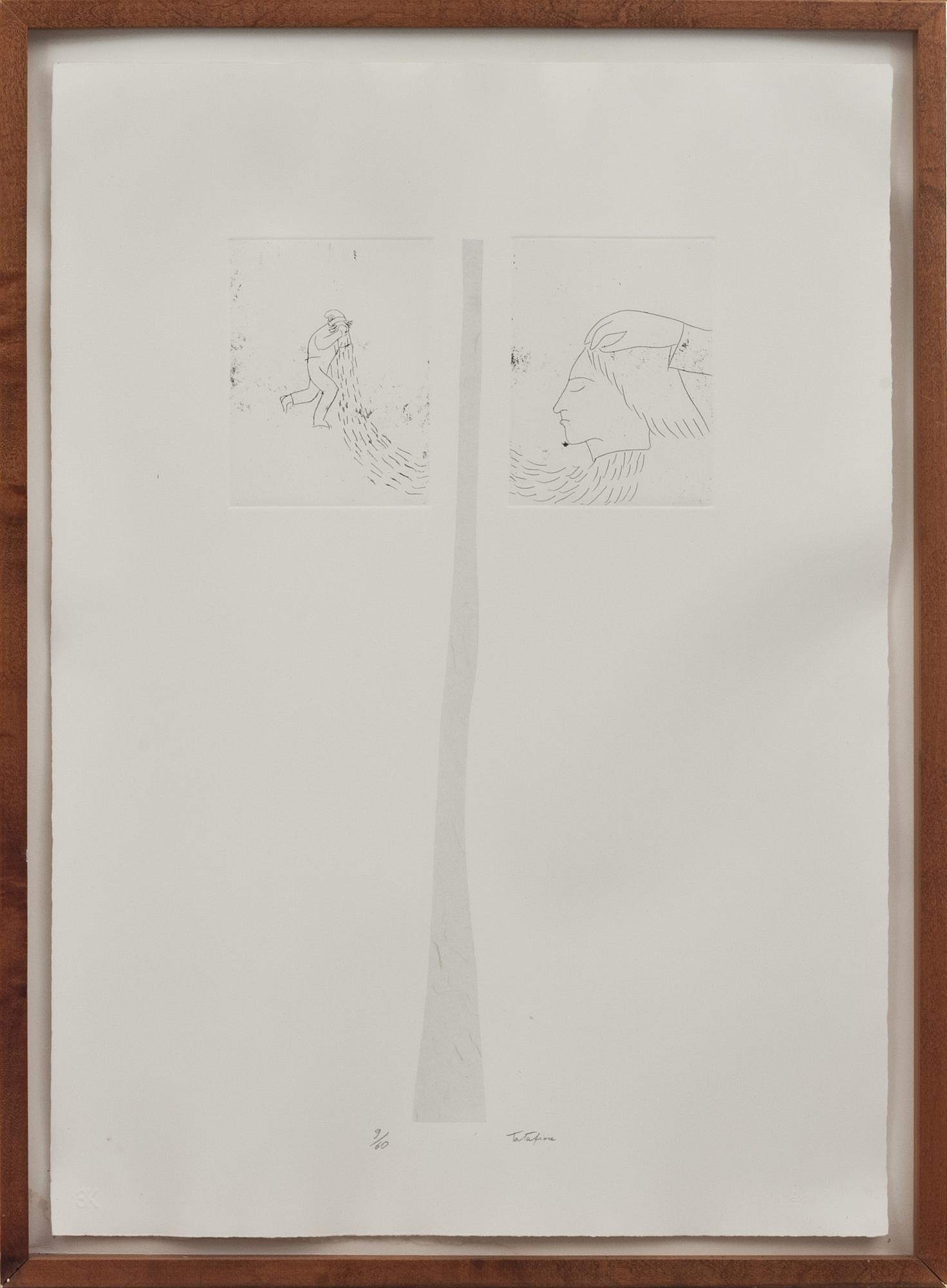 ERNESTO TATAFIORE, etsning. Signerad och numrerad 9/60.
