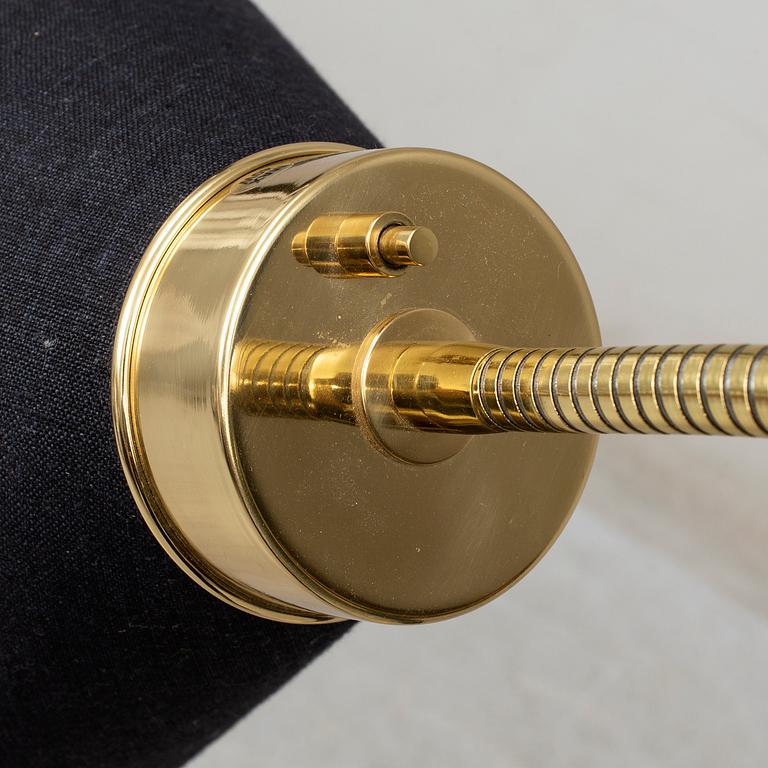 JOSEF FRANK, a brass and leather wrapped floor lamp, model 1838, from Firma Svenskt Tenn.