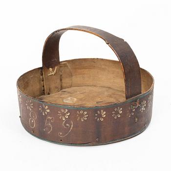 Korg, allmoge, svepteknik, 1800-tal.