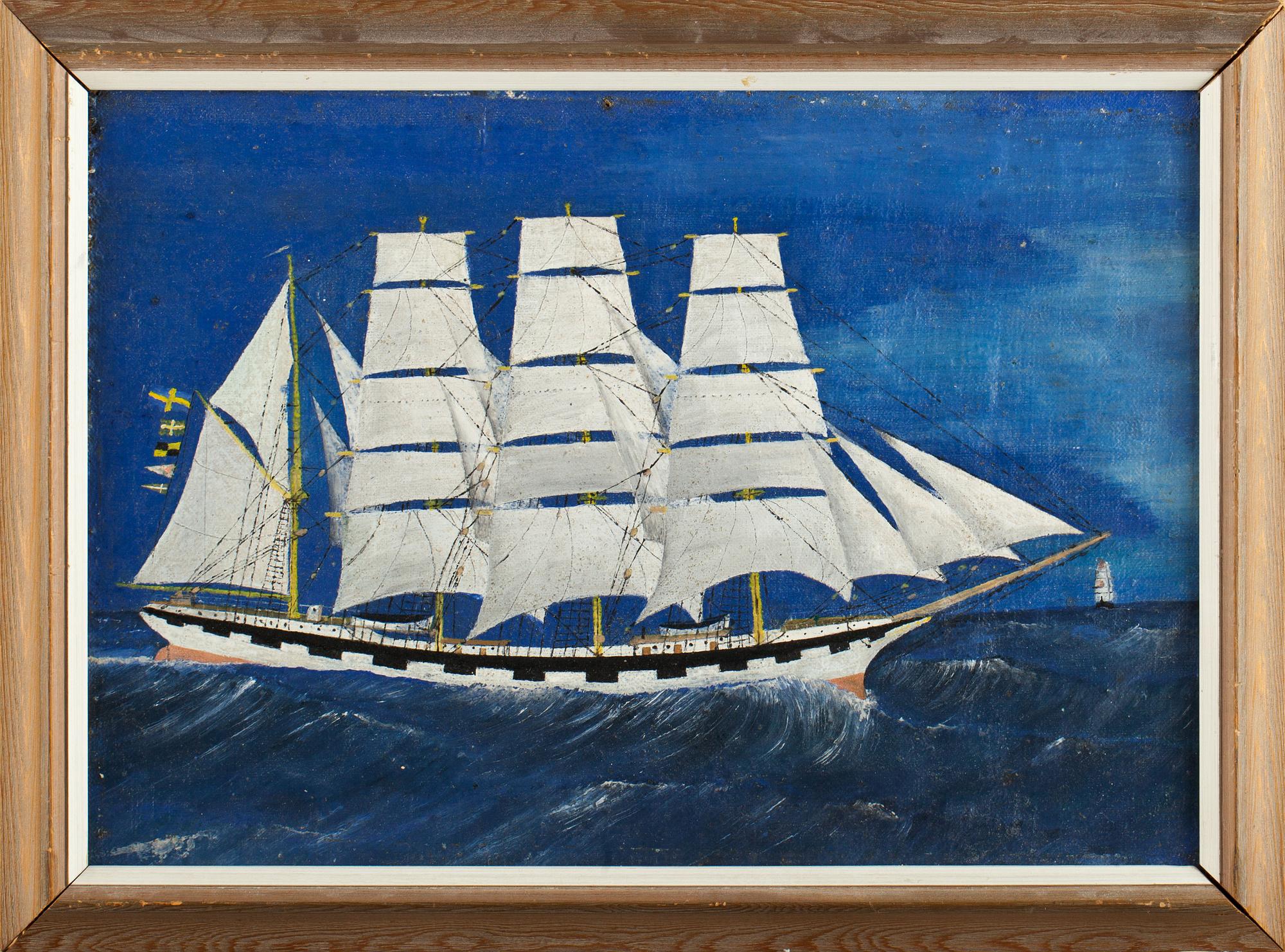 OKÄND KONSTNÄR, 3 st, olja på duk.