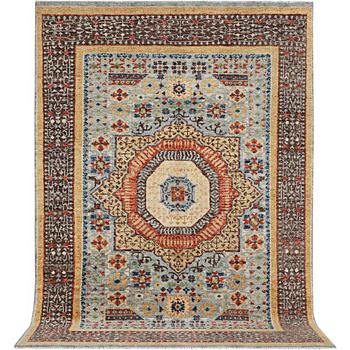 A carpet of Mamluk design, c. 365 x 255 cm.
