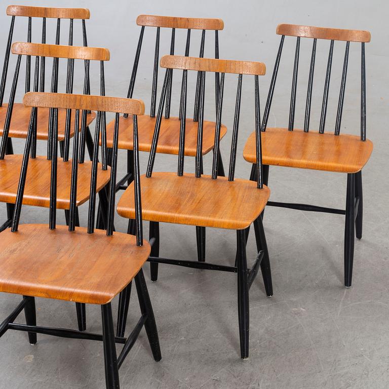 Chairs  6 pcs, Kährs, Nybro, 1970s.