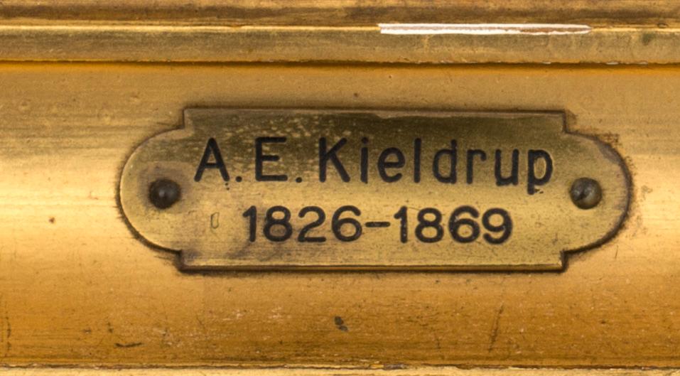 ANTON EDUARD KIELDRUP, oil on canvas. unsigned.