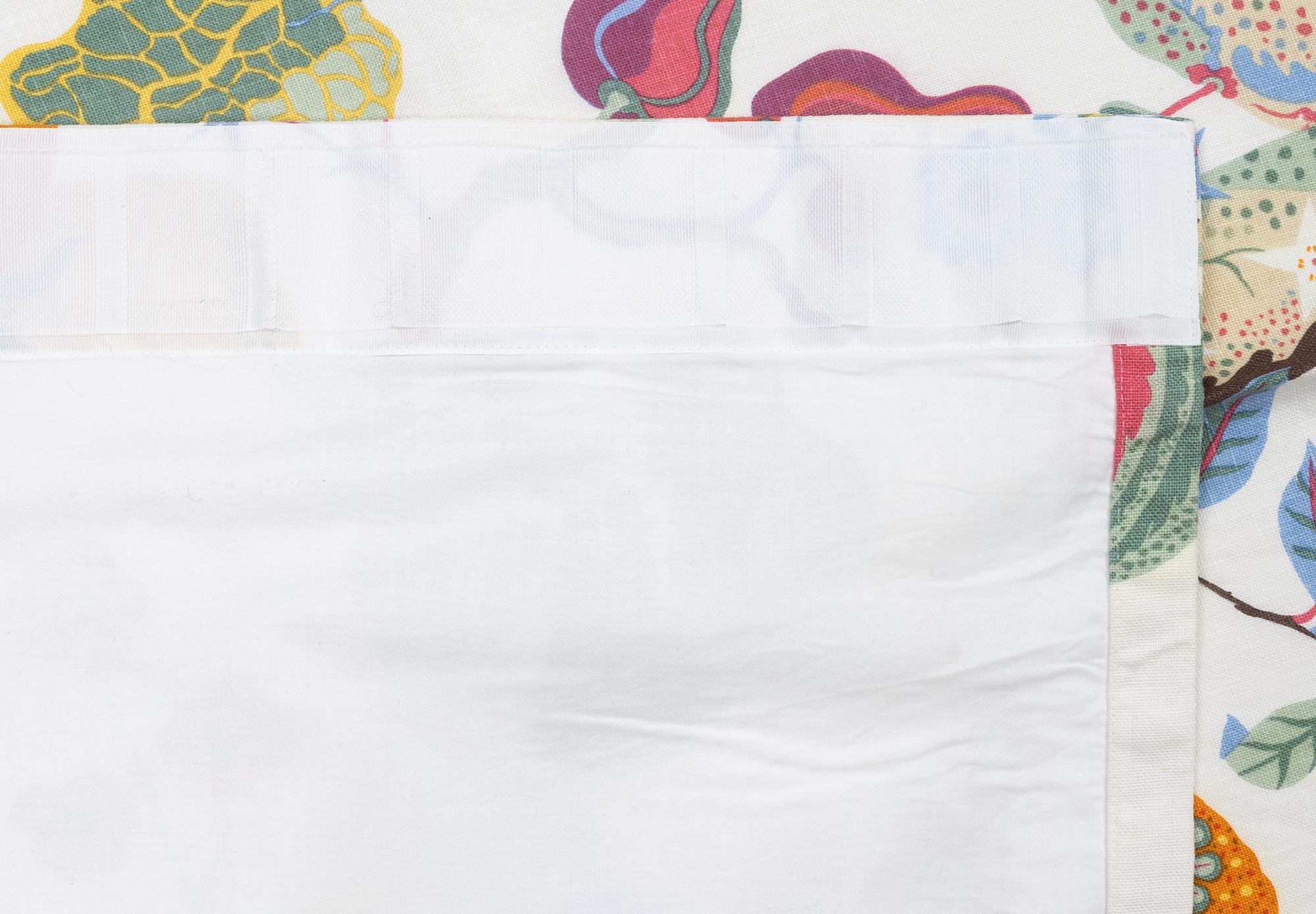 Josef Frank, curtains, a pair, "Vegetable Tree", Svenskt Tenn.