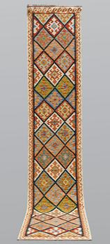 A runner, Kilim, ca 403 x 82 cm.