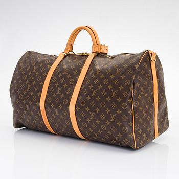 Louis Vuitton, a Monogram Canvas 'Keepall 60 Bandoulière' weekendbag.