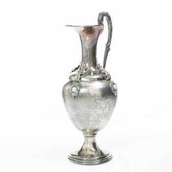 An Italian silver jug, 1944-1968.