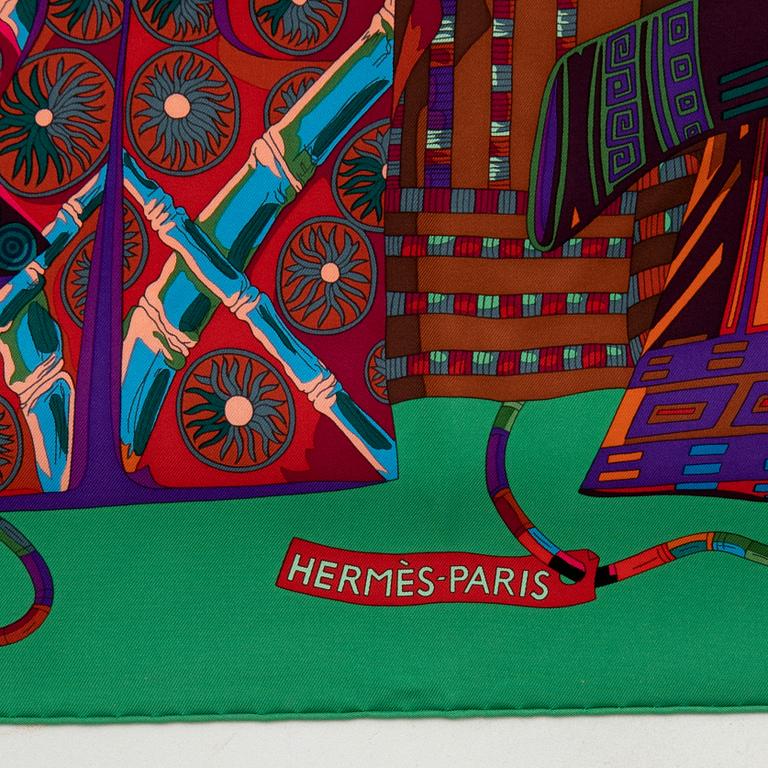 Hermès, scarf, "Voyage en Étoffes".