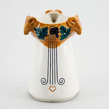 VAS, flintgods, dessin Alf Wallander, Rörstrand, omkring 1900.