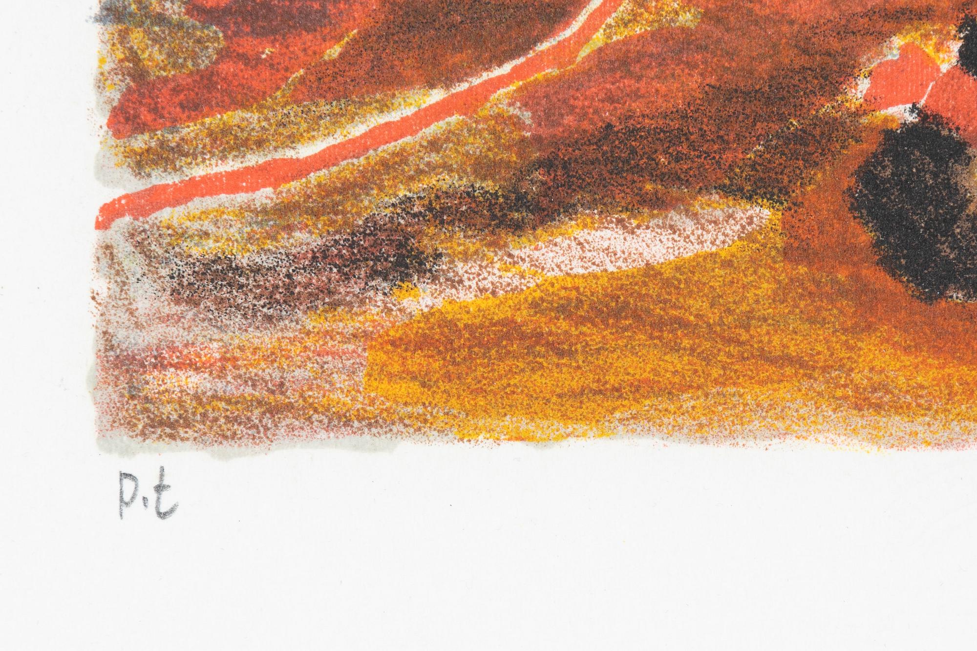 Lars Pirak, litograph in colours, signed.